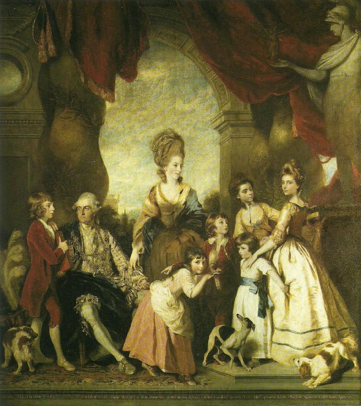 Sir Joshua Reynolds the marlborough family Spain oil painting art